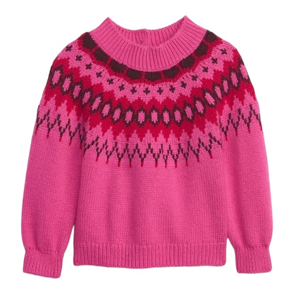 💕HP💕Gap baby girl pink sweater - Picture 1 of 7